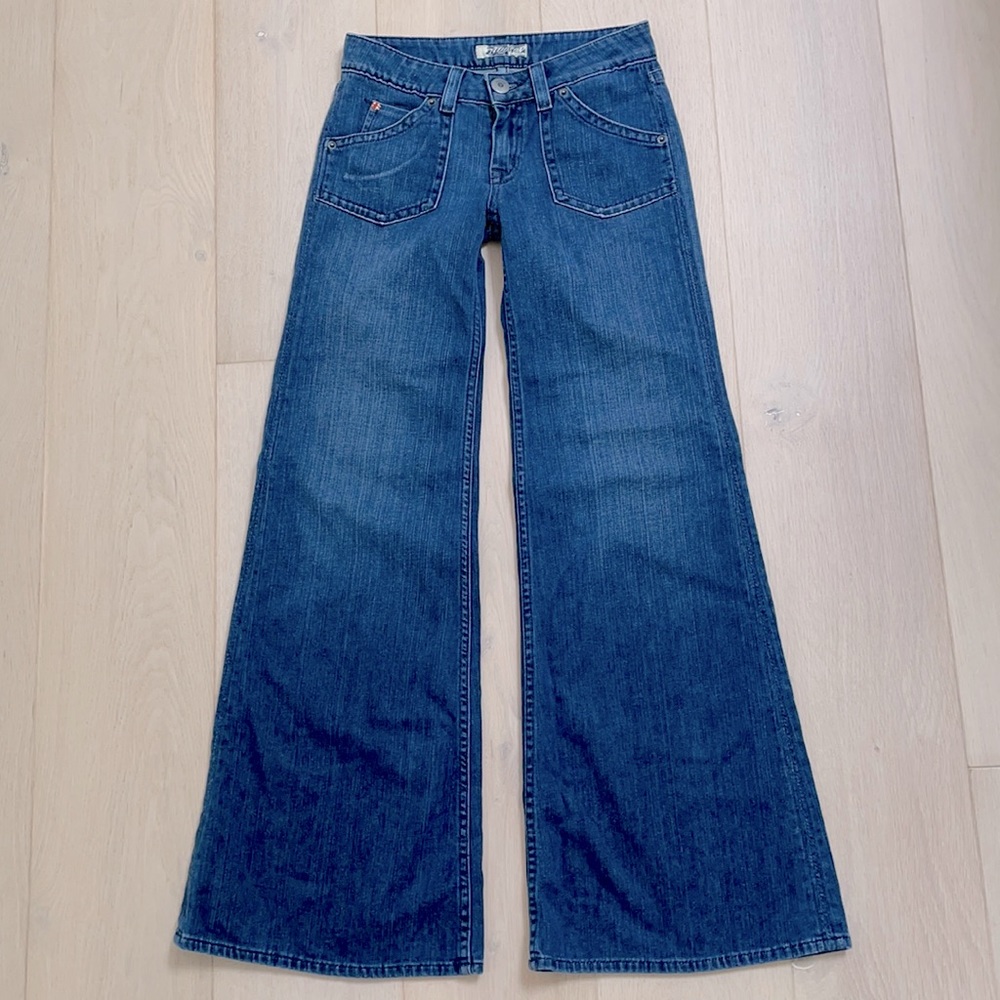 Hudson medium wash bell bottom denim